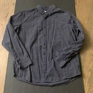 Gap Standard Fit Button Down Navy Charcoal